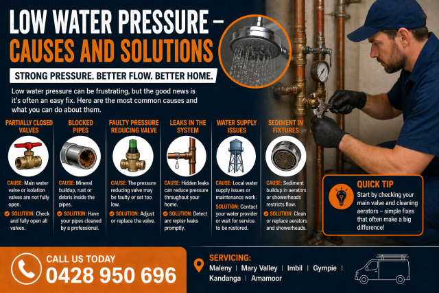 Low Water Pressure – Causes and Solutions